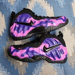 Purple camo foamposite pro